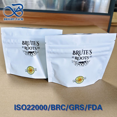 Saco à prova de crianças com impressão minimalista com fechadura de torção compatível com a ISO 8316