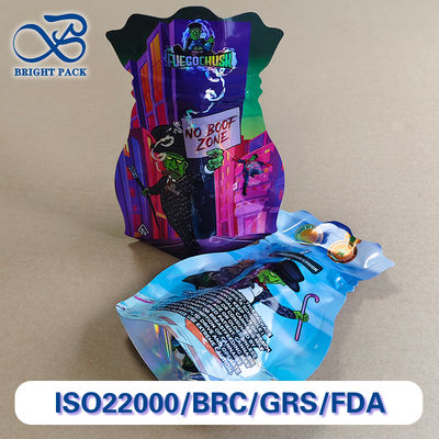 Bolsas de pé resistentes a crianças com contorno único Material reciclável de qualidade médica.