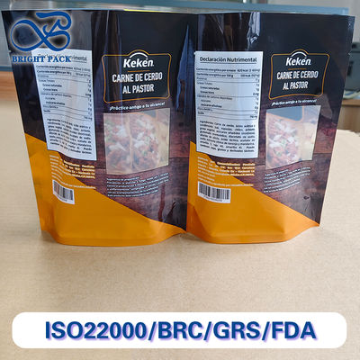 Sacos Stand Up Personalizáveis com Impressão Digital para Embalagem de Alimentos com Janela Transparente.