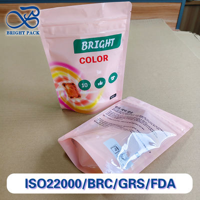 Sacos resistentes a adulteração e crianças Logotipo e material personalizáveis Para embalagens de frascos de roupa.