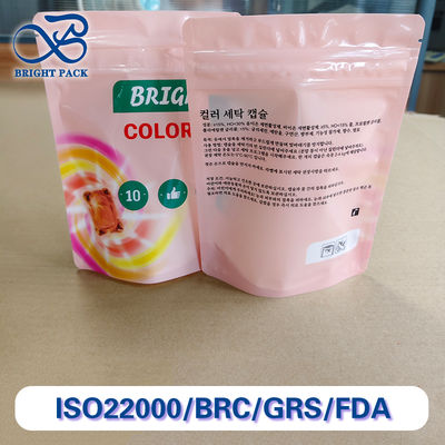 Bolsas à prova de vazamento para crianças com embalagem de embalagens para lavanderia.