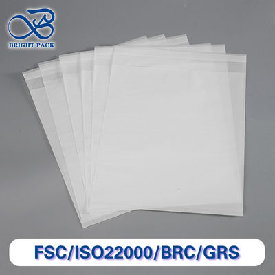 Sacos de papel branco translúcido 100% biodegradáveis para embalagens de meias