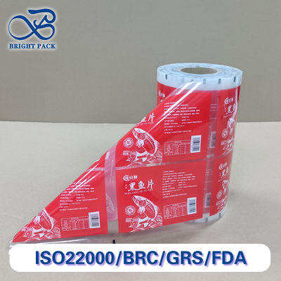 Película de embalagem flexível impressa a cores personalizadas - Material composto de várias camadas, à prova de água e resistente a lágrimas para uso alimentar/cosmético/industrial (certificado FDA/ISO)