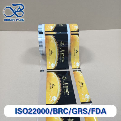 Película de embalagem de frutas de cores impressas em várias camadas de qualidade superior Tamanhos personalizados resistentes à humidade resistentes a lágrimas Eco-friendly Certificado SGS para maçãs / cítricos / bagas