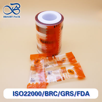 Película de rolo impressa transparente e ecológica de cor personalizada para embalagens alimentares sustentáveis