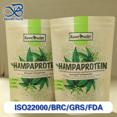 Sacos Stand-Up de Papel Kraft Premium com Revestimento PE para Alimentos Impressão Personalizada Ecológicos Empilháveis