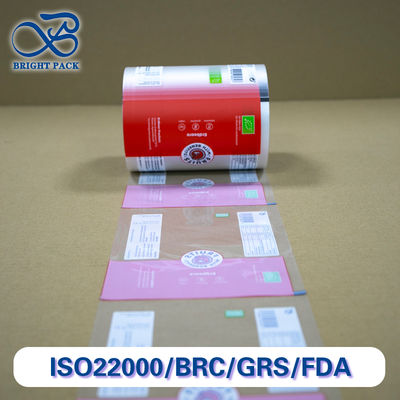 Filme fosco reciclável e compostável com impressão personalizável e superfície transparente para embalagens de alimentos.