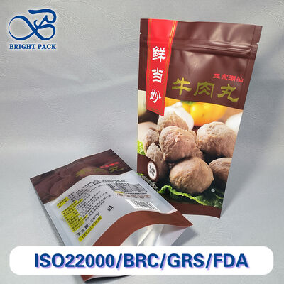 Saco Stand Up à Prova de Vazamentos e Perfurações para Bolinhos de Carne