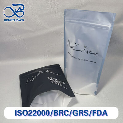 Visão clara Saco vertical com fecho de fecho