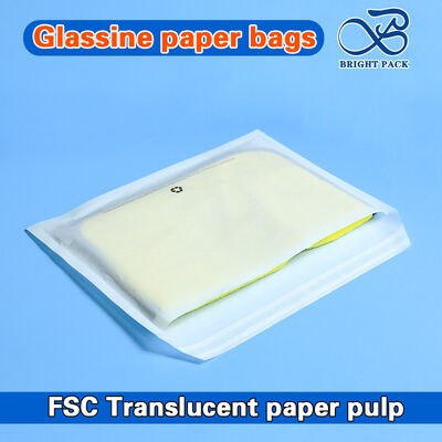 Sacos de vestuário em glassine reciclado FSC para roupas e sapatos