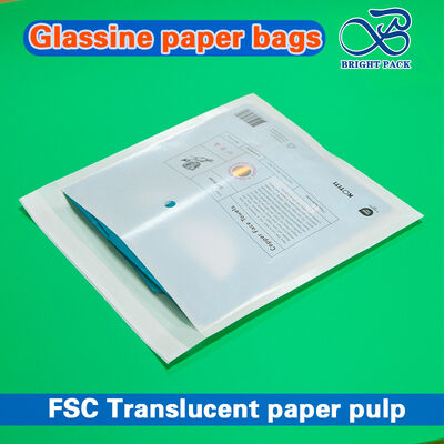Bolsas de papel de vidro personalizáveis 100% biodegradáveis de alta transparência para embalagens ecológicas