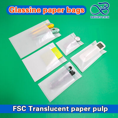Venda a retalho de sacos de papel de vidro ecológicos recicláveis para embalagens sustentáveis