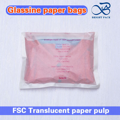Sacos de Papel Glassine Semitransparente Certificados FSC com Espessura Personalizável para Meias e Maiôs