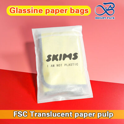 40g Sacos de Papel Glassine Transparentes Resistentes a Rasgos Autoadesivos para Embalagem de Roupas