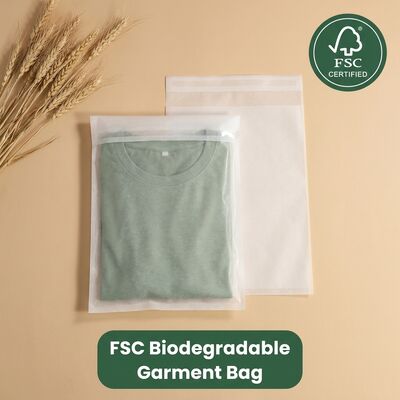 Sacos de papel de vidro de luxo para vestuário e peles