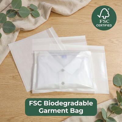 Sacos de papel de vidro de luxo para embalagens de roupas plástico reciclável ecológico livre de produtos de fábrica personalizada certificada da UE