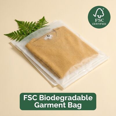 Saco de vidro para vestuário embalagem de roupas refeitável Eco-friendly garment manga plástico livre para reciclável certificado