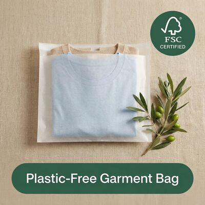 Biodegradável Compostável Saco de vidro Embalagens de vestuário Eco-friendly Vestuário Vestuário Manga OEM Distribuidor para Certificado
