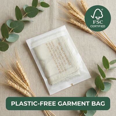 Saco de vidro biodegradável biodegradável embalagem de vestuário de vestuário ecológico compostável saco de vestuário de luxo reciclável certificado